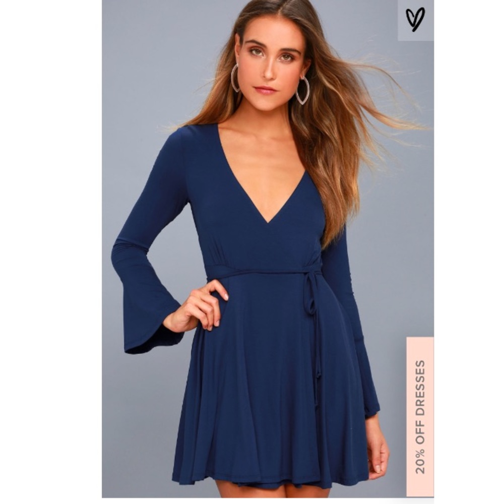 Lulus navy dress
